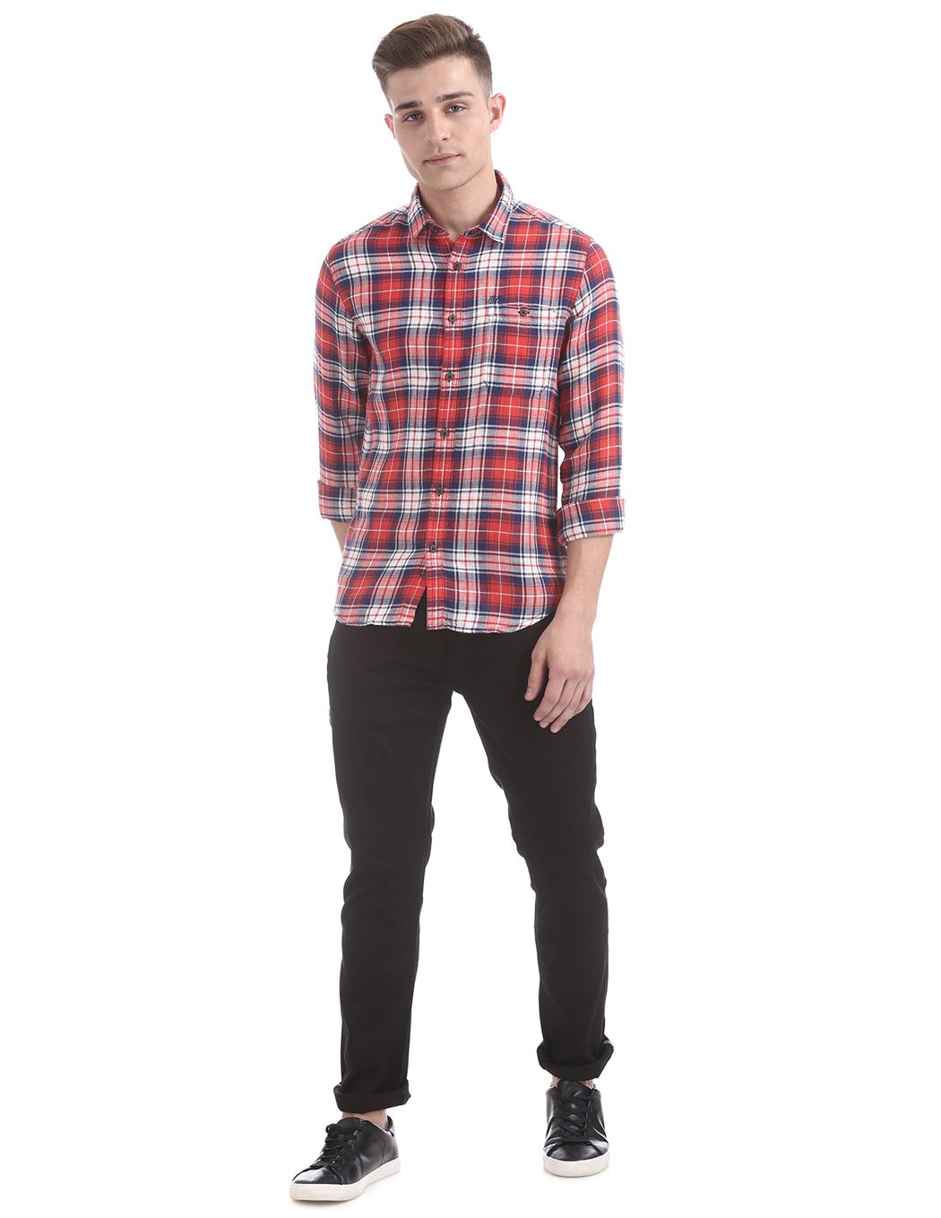 Ed Hardy Men Casual Wear Checkered Shirt